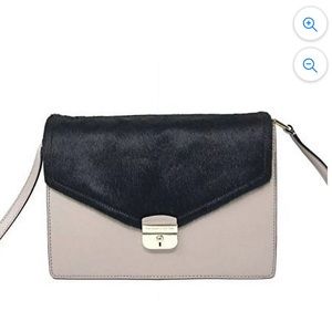 Kate Spade SAYRA Hyde Place pebbled leather/calf hair crossbody